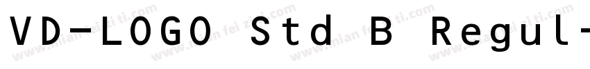 VD-LOGO Std B Regul字体转换